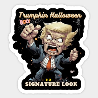 Trumpkin Halloween Signature Look Sticker